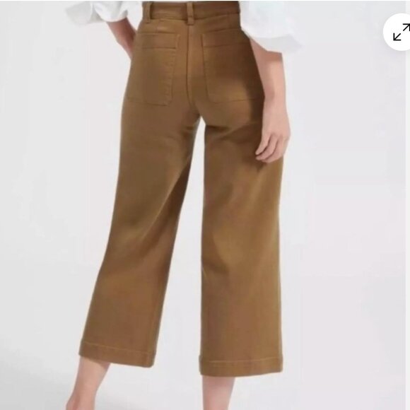 Everlane Wide Leg Crop Pants - 0 - Picture 6 of 11